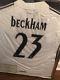 David Beckham Signed Real Madrid Soccer Jersey + certificate of authenticity