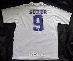 Davor Suker #9 REAL MADRID RETRO home shirt jersey KELME 1996-1997 adult SIZE XL