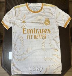 Eal Madrid 2021-22 UCL Final Paris Jersey Benzema #9 Size S Mint Condition