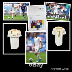 Eden Hazard Match Worn Real Madrid Adidas Jersey Shirt Not Boots & Coa