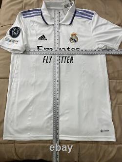 Eder Militao #3 Real Madrid Mens LARGE Home Jersey Champions League