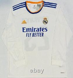 Eduardo Camavinga Signed 21/22 Real Madrid Jersey Adidas Beckett BAS Witnessed