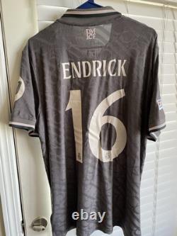 Endrick #16 Adidas Real Madrid 24/25 Third Authentic Jersey Champions League XL