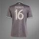 Endrick #16 Adidas Real Madrid 24/25 Third Jersey Mens Sizes Gray Color