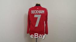 England Shirt Jersey Long L/s Beckham Manchester Milan Real Madrid V. Holland