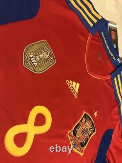 España Xavi Soccer Jersey Campeones Del Mundo 2010 Real Madrid Barcelona Mexico