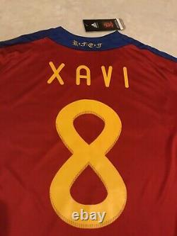 España Xavi Soccer Jersey Campeones Del Mundo 2010 Real Madrid Barcelona Mexico