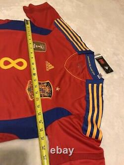 España Xavi Soccer Jersey Campeones Del Mundo 2010 Real Madrid Barcelona Mexico