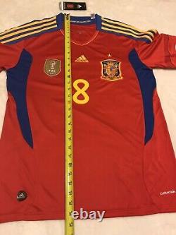 España Xavi Soccer Jersey Campeones Del Mundo 2010 Real Madrid Barcelona Mexico