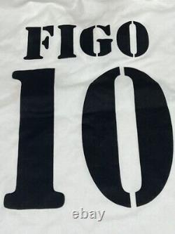 FIGO #10 REAL MADRID 2001/2002 M Jersey Centenary WHITE Camiseta? HOME Kit LIGA
