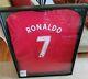 FRAMED Cristiano Ronaldo Autographed Manchester United Jersey Beckett