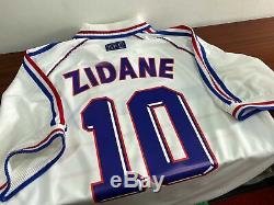 FRANCE away 1998 shirt ZIDANE #10 Real Madrid-Juventus-Maillot-Jersey (L)