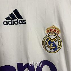 Fabio Cannavaro #5 Real Madrid Home Adidas Soccer White Jersey, Size Men's Small