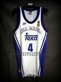 Fiba Dejan Bodiroga Real Madrid Genuine Basketball Jersey Nba Yugoslavia