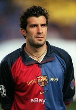 Figo Barcelona Centenary Jersey 1998 1999 Shirt Camiseta Maglia Real Madrid M