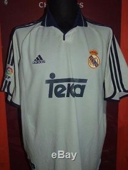 Figo Real Madrid 2000/2001 Maglia Shirt Calcio Football Maillot Jersey Soccer