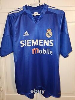 Figo Real Madrid Adidas Soccer Jersey Kit Size LFP Patch Medium