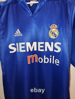 Figo Real Madrid Adidas Soccer Jersey Kit Size LFP Patch Medium