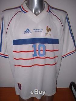 France Adidas XL 1998 Zidane Football Soccer Shirt Jersey Vintage Real Madrid A