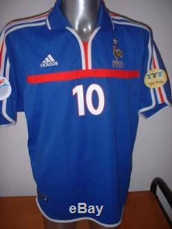 France Adidas XL 2000 Zidane Football Soccer Shirt Jersey Vintage Real Madrid H