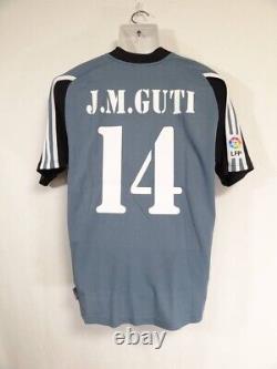 GUTI #14 REAL MADRID 2001/2002 M THIRD Jersey Camiseta Grey Shirt Adidas