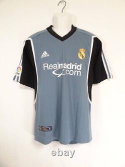 GUTI #14 REAL MADRID 2001/2002 M THIRD Jersey Camiseta Grey Shirt Adidas