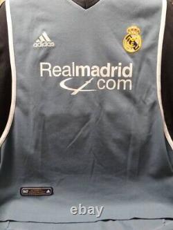 GUTI #14 REAL MADRID 2001/2002 M THIRD Jersey Camiseta Grey Shirt Adidas