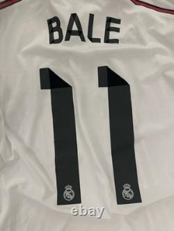 Gareth Bale #11 Real Madrid 2014/15 Home Authentic Long Sleeve F49660 Men M