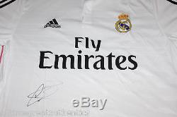 Gareth Bale Signed Authentic Real Madrid C. F. Jersey Coa Proof Futbol Uefa