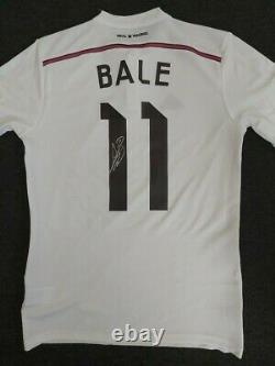 Gareth Bale Tottenham signed 2014/15 Real Madrid Shirt AFTAL RD