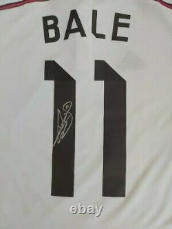 Gareth Bale Tottenham signed 2014/15 Real Madrid Shirt AFTAL RD