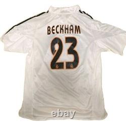Genuine Retro Adidas David Beckham Real Madrid 2003-04 Home Soccer Jersey