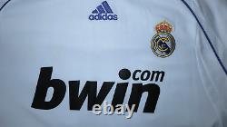 HIGUAIN #20 REAL MADRID SPAIN Official Home Player Jersey Soccer XL 2007-2008