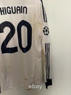 Higuain, Real Madrid 2-0 Dortmund 2013 Ucl Semifinal Match Worn Shirt Photomatch