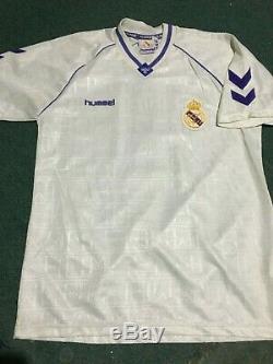 Hugo Sanchez Real Madrid 1990 Vintage Original Players Hard 2 Find Jersey