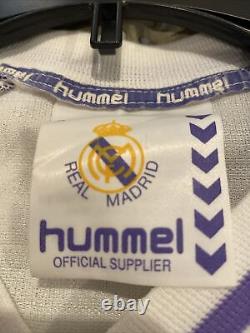 Hummel Real Madrid 1990-1992 Hummel Home jersey Men's Size Large