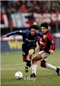 INTER MILAN home 1999/00 shirt ZAMORANO #1+8-Chile-Real Madrid-Maglia-Jersey (M)