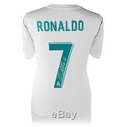 Icons Cristiano Ronaldo Autographed 2017-18 Real Madrid Jersey Includes COA
