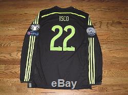 Isco Real Madrid Spain Shirt Jersey Player Issue Match Un Worn 2014 Adizero LS