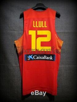 Issued Sergio Llull Spain Fiba Basketball Jersey Real Madrid Nba