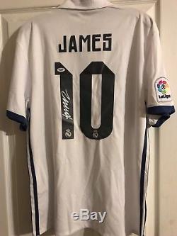 JAMES RODRIGUEZ Signed Jersey XL REAL MADRID PSA DNA COA CLEAN