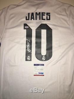 James Rodriguez Real Madrid Soccer MLS Large Jersey Auto Autographed PSA Cert