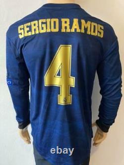 Jersey Real Madrid 2019-20 Away Climachill Player Issue Long sleeve ramos name