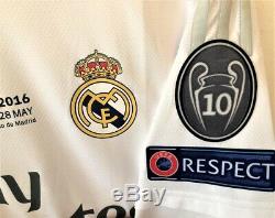 Jersey Real Madrid 7 Cristiano Ronaldo Final Champions League 2016 Signed Player