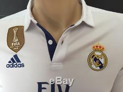 Jersey shirt Adidas Real Madrid 2016 2017 home long sleeve Adizero match issued