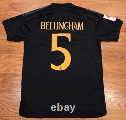 Jude Bellingham Adidas Real Madrid 2023-24 Jersey S Black Used La Liga Soccer