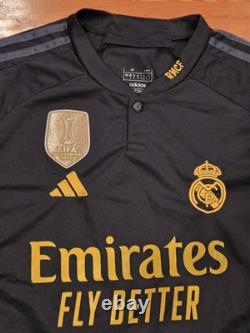 Jude Bellingham Adidas Real Madrid 2023-24 Jersey S Black Used La Liga Soccer