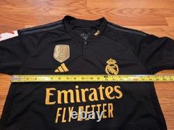 Jude Bellingham Adidas Real Madrid 2023-24 Jersey S Black Used La Liga Soccer
