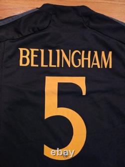 Jude Bellingham Adidas Real Madrid 2023-24 Jersey S Black Used La Liga Soccer