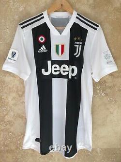 Juventus 2018-2019 Ronaldo Supercoppa Italia match issue player jersey size 7